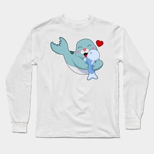 Seal with Fish Long Sleeve T-Shirt